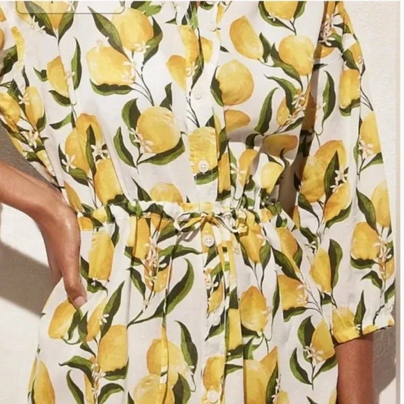 J. Crew Limoncello Print Shirt Dress - Picture 2 of 8